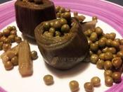 Piatto unico legumi: carciofi piselli