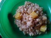 Risotto ananas radici amare avec salsifis with pineapple white salsify