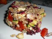 Insalata d’orzo pomodorini radicchio zucchine scamorza