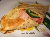 Uova: Crepes salate stracchino, zucchine speck