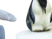 Micro-pinguini dipinti pietra