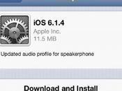 Rilasciato 6.1.4 solo iPhone