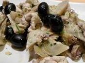 Straccetti tacchino carciofi olive