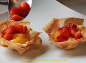 Dolcezze Domenicali Cestini Fillo Lemon Curd Fragole Phillo Baskets filled with Strawberries
