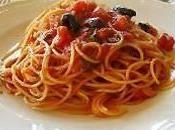 Spaghetti melanzane olive