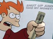 biglietto d’auguri “Shut take money!”