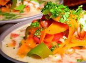 Zuppa thai gamberi spaghetti riso