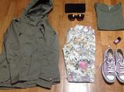 Outfit Parka flowers