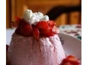 Ricette dolci: bavarese alle fragole panna