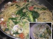 Spaghetti vongole cime rapa