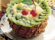 Coppette ananas crema kiwi.