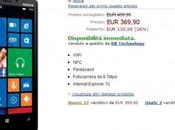 Amazon propone Nokia Lumia soli 369,90 Euro.