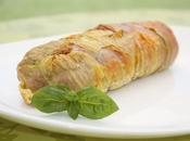 Rotolo fiori zucchina mortadella farcito