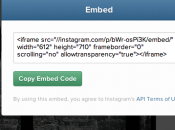 Embed your Instagram Webs Blogs. mette l'embed foto