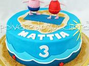 Torta Peppa George spiaggia mare