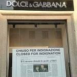 Dolce Gabbana, negozi “chiusi indignazione” Milano