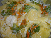 Pappardelle panna fiori zucca