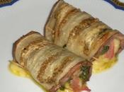 Involtini melanzane pesto alle noci, Leerdammer prosciutto cotto