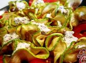 Fagottini zucchina crema ricotta aromatizzata: saluto all'estate piatto fiorito