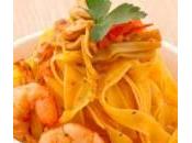 Ricette primi: fettuccine carciofi code gambero