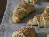 Croissant salati patate sesamo farciti pecorino