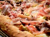 PIZZA pancetta, funghi, pomodori secchi robiola bresciana