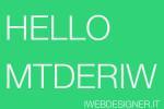 designer entry: Mtderiw