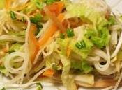 Noodles riso verdure