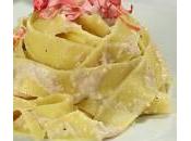 Ricette primi: tagliatelle petali rosa