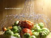 Cestino forma zucca, filo ferro