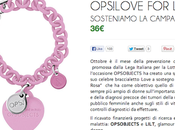 OPS!Object crea braccialetto sostegno della campagna “Nastro Rosa” LILT