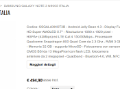 Samsung Galaxy Note Garanzia Italia offerta soli euro spese spedizione gratuite!