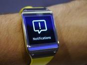 Galaxy Gear tutte notifiche portata mano aggiornamento