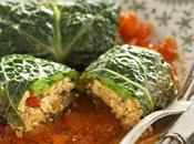 Involtini verza tofu, riso verdure