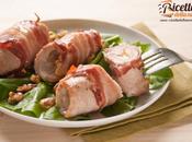 Involtini lonza pancetta, pere noci