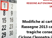 [DirArt] Modifiche calendari delle Rassegne 2013