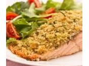 Ricette pesce: salmone crosta pane erbe aromatiche