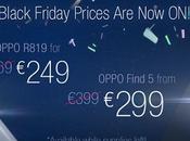 Black Friday: Oppo Find offerta 299€ anche sullo store europeo