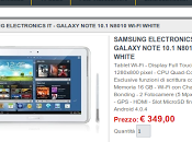 Promozione Samsung Galaxy Note 10.1 N8010 2013 Edition euro Comet