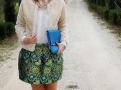 Outfit: gonna fiori pellicciotto beige