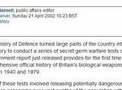Milioni persone coinvolte test armi biologiche. gran parte della Gran Bretagna esposta contagio batteri irrorati corso esperimenti segreti