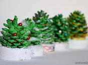 Alberi Natale pigne: tutorial bambini