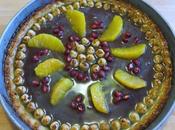 Torta cioccolato, arancia frutta secca