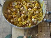 pizzoccheri zucca, speck nocciole