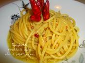 Spaghetti aglio olio peperoncino risottati padella