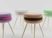 Food design: sgabelli forma macaron