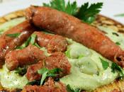 Pancakes fave salsiccia piccante