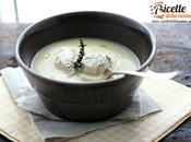 Vellutata patate quenelle ricotta speck