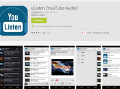 UListen: riprodurre musica background Youtube Android