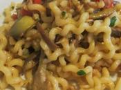 Fusilli lunghi triglie, carciofi peperone giallo